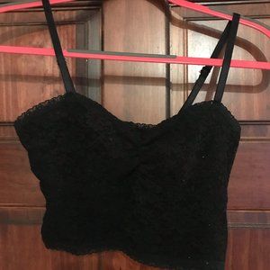 Forever 21 lace cropped tank top size S